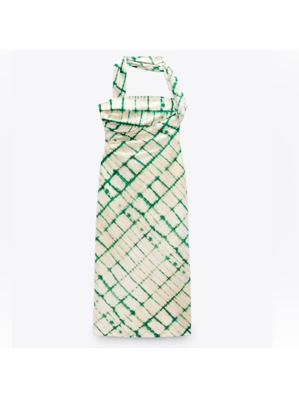 NWT Zara Printed Ecru Midi Dress, Size XL - Picture 11 of 15